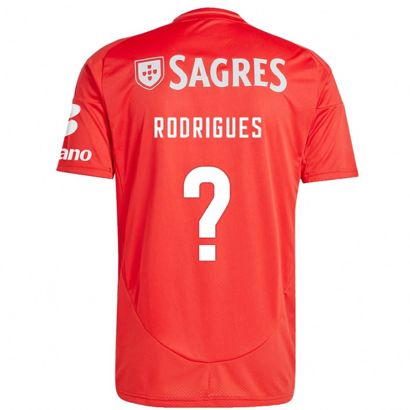 Danxen Dětské Miguel Rodrigues #0 Červená Bílá Domů Hráčské Dresy 2024/25 Dres