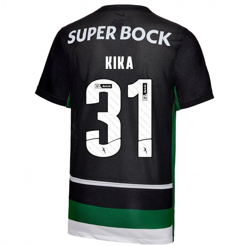 Danxen Dětské Kika #31 Černá Bílá Zelená Domů Hráčské Dresy 2024/25 Dres