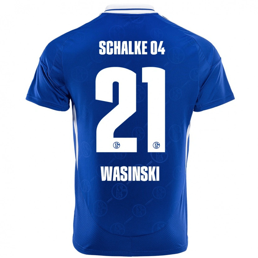 Danxen Dětské Martin Wasinski #21 Královská Modrá Domů Hráčské Dresy 2024/25 Dres