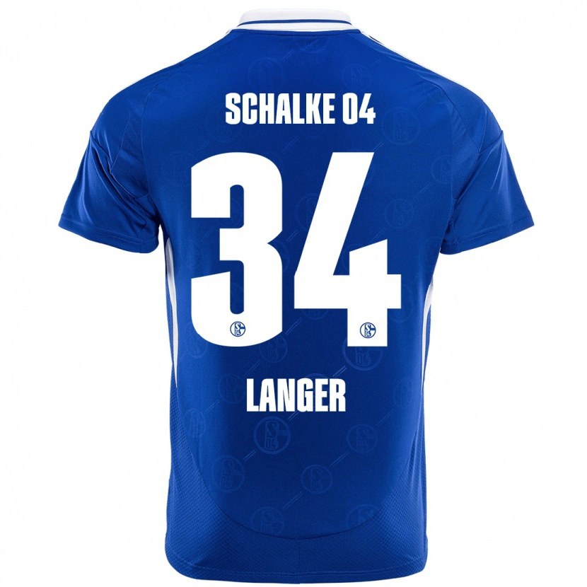 Danxen Dětské Michael Langer #34 Královská Modrá Domů Hráčské Dresy 2024/25 Dres