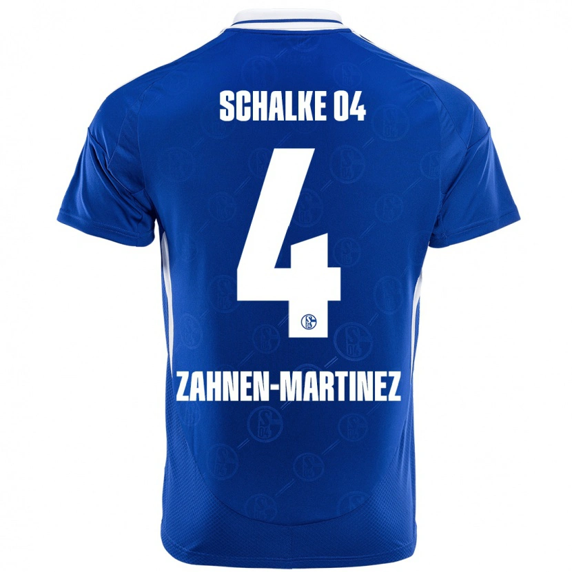 Danxen Dětské Pablo Zahnen-Martinez #4 Královská Modrá Domů Hráčské Dresy 2024/25 Dres