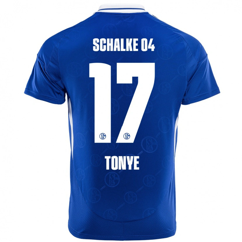 Danxen Dětské Yannick Tonye #17 Královská Modrá Domů Hráčské Dresy 2024/25 Dres