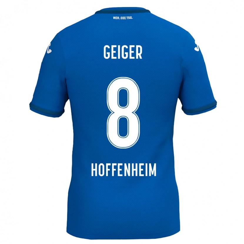 Danxen Dětské Dennis Geiger #8 Královská Modř Domů Hráčské Dresy 2024/25 Dres