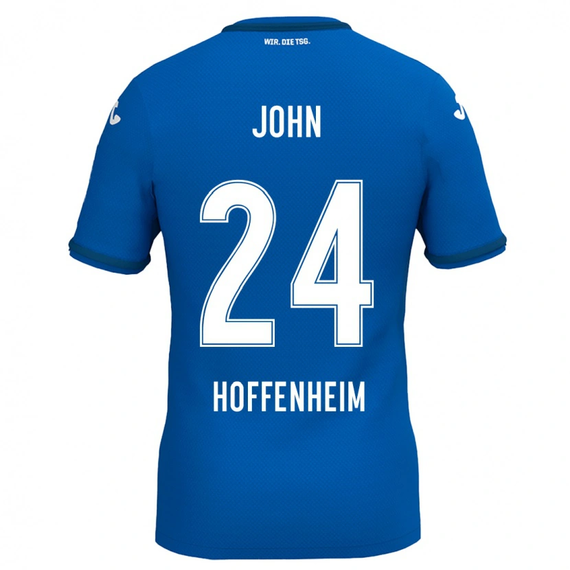 Danxen Dětské Marco John #24 Královská Modř Domů Hráčské Dresy 2024/25 Dres