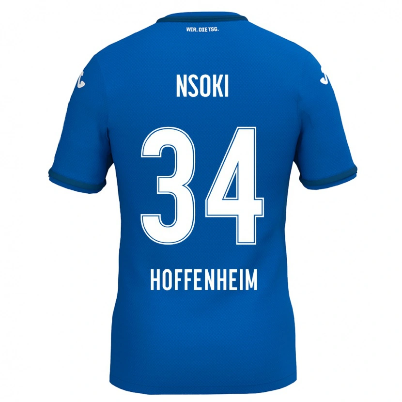Danxen Dětské Stanley Nsoki #34 Královská Modř Domů Hráčské Dresy 2024/25 Dres