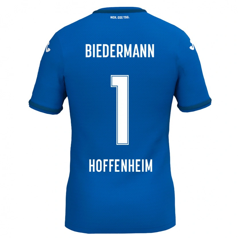 Danxen Dětské Nico Biedermann #1 Královská Modř Domů Hráčské Dresy 2024/25 Dres