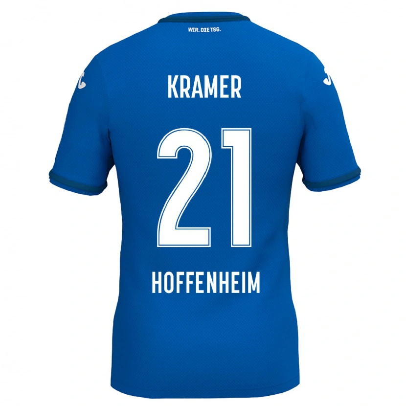 Danxen Dětské Emil Kramer #21 Královská Modř Domů Hráčské Dresy 2024/25 Dres
