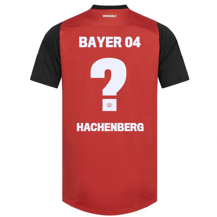 Danxen Dětské Merlin Hachenberg #0 Červená Černá Domů Hráčské Dresy 2024/25 Dres