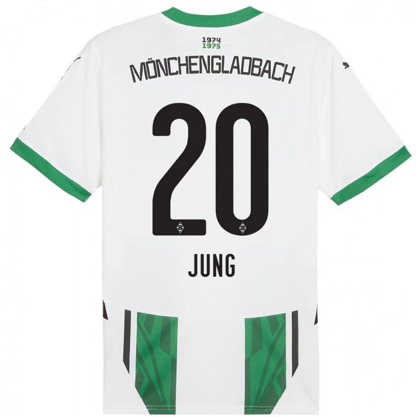 Danxen Dětské In-Gyom Jung #20 Bílá Zelená Domů Hráčské Dresy 2024/25 Dres