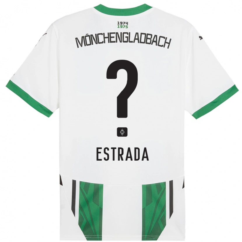 Danxen Dětské Joshua Jong Estrada #0 Bílá Zelená Domů Hráčské Dresy 2024/25 Dres