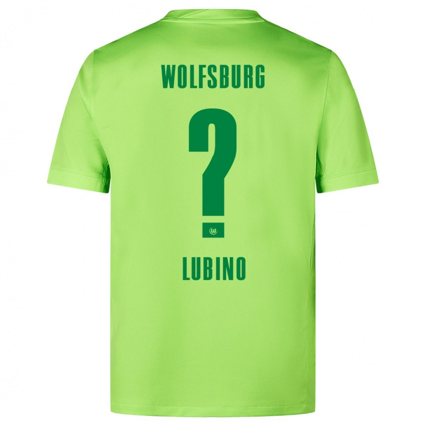 Danxen Dětské Francesco Lubino #0 Fluorescenční Zelená Domů Hráčské Dresy 2024/25 Dres