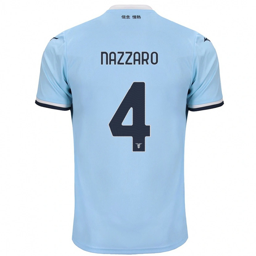 Danxen Dětské Marco Nazzaro #4 Modrý Domů Hráčské Dresy 2024/25 Dres