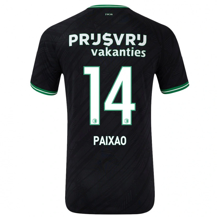 Danxen Dětské Igor Paixão #14 Černo Zelená Daleko Hráčské Dresy 2024/25 Dres