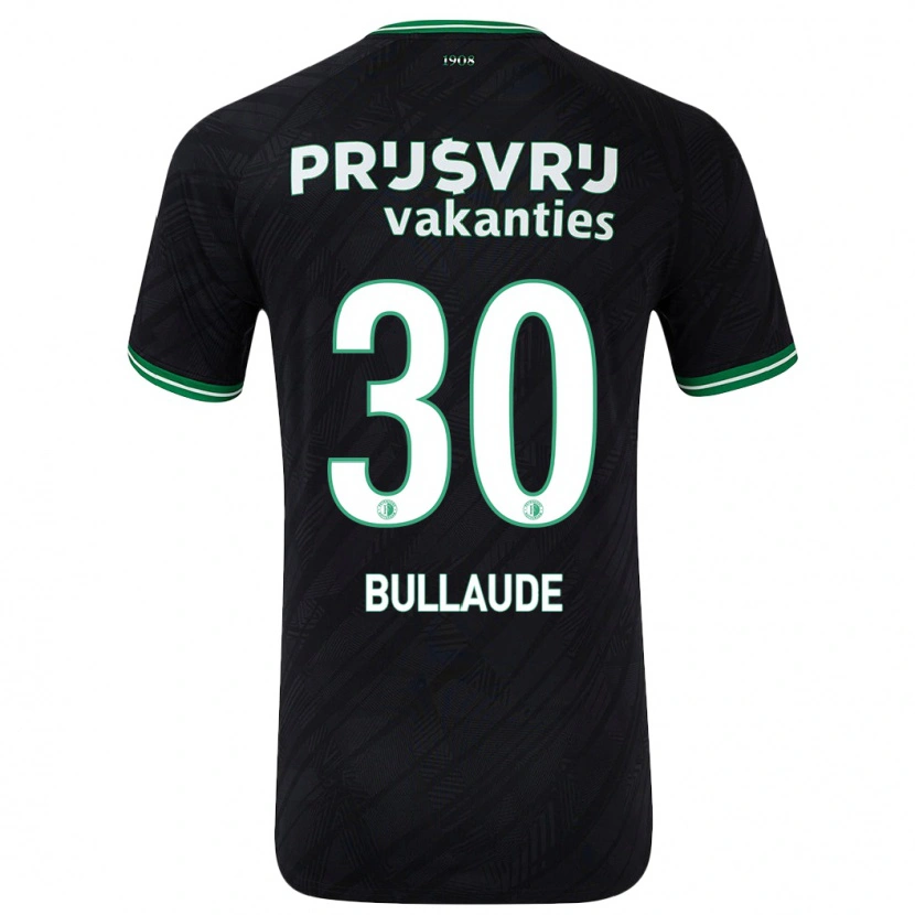 Danxen Dětské Ezequiel Bullaude #30 Černo Zelená Daleko Hráčské Dresy 2024/25 Dres