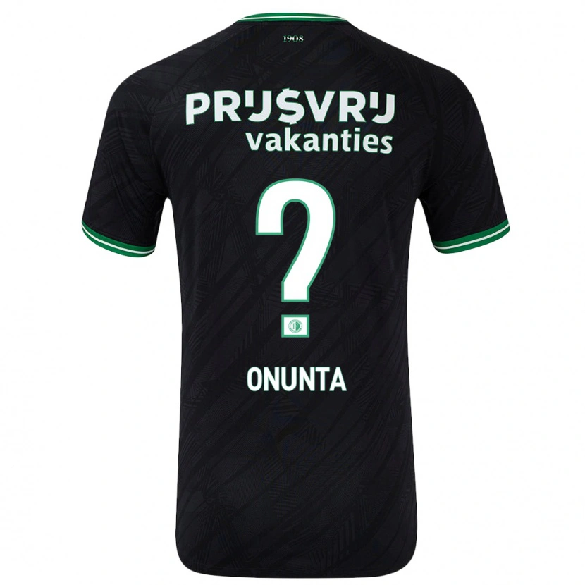 Danxen Dětské Izu Onunta #0 Černo Zelená Daleko Hráčské Dresy 2024/25 Dres