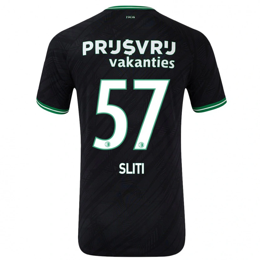 Danxen Dětské Aymen Sliti #57 Černo Zelená Daleko Hráčské Dresy 2024/25 Dres