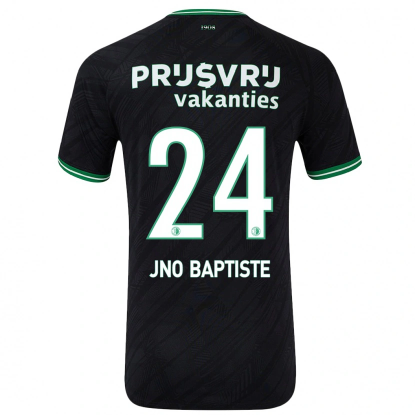 Danxen Dětské Bridget Jno Baptiste #24 Černo Zelená Daleko Hráčské Dresy 2024/25 Dres