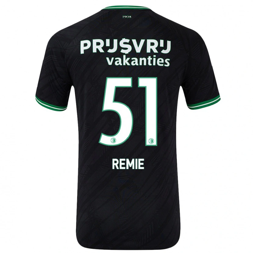 Danxen Dětské Devin Remie #51 Černo Zelená Daleko Hráčské Dresy 2024/25 Dres