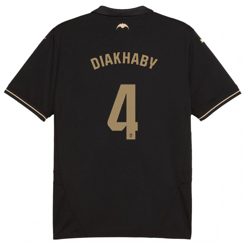 Danxen Dětské Mouctar Diakhaby #4 Černý Daleko Hráčské Dresy 2024/25 Dres