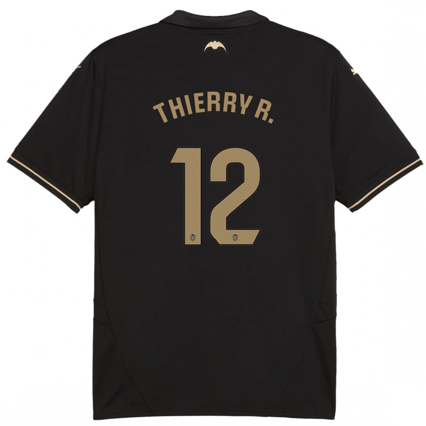 Danxen Dětské Thierry Correia #12 Černý Daleko Hráčské Dresy 2024/25 Dres
