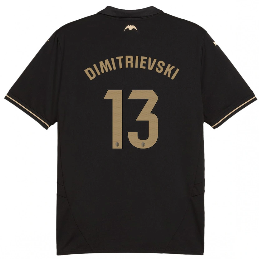 Danxen Dětské Stole Dimitrievski #13 Černý Daleko Hráčské Dresy 2024/25 Dres