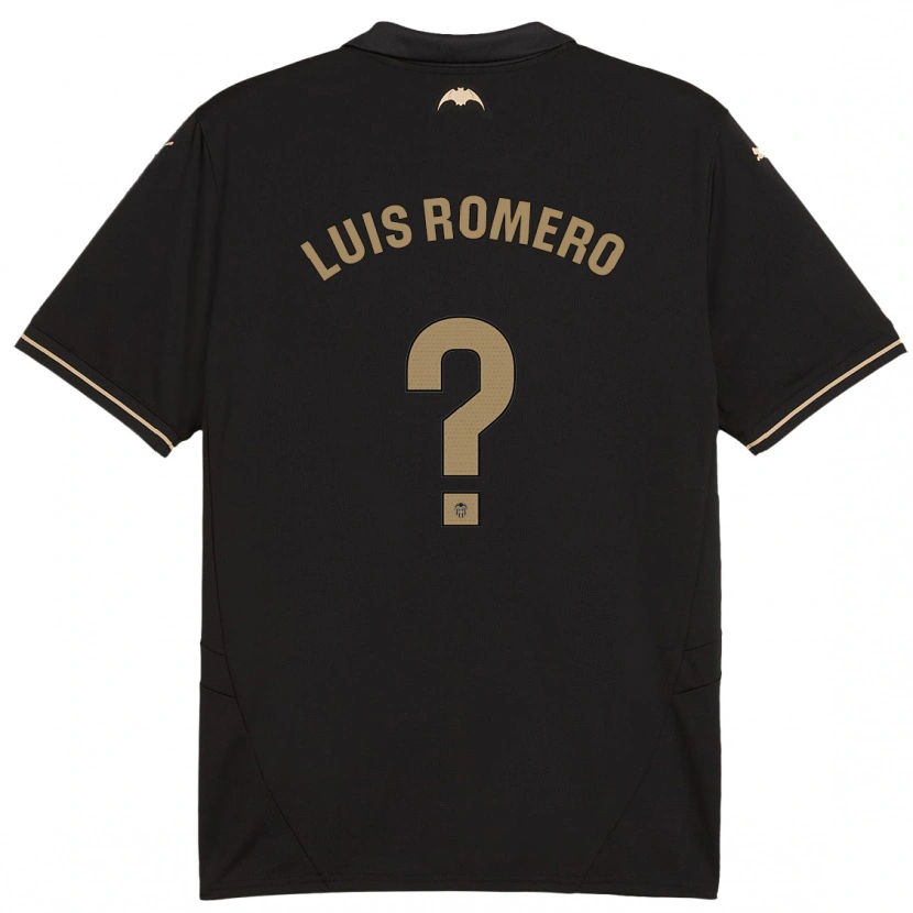 Danxen Dětské Luis Romero #0 Černý Daleko Hráčské Dresy 2024/25 Dres