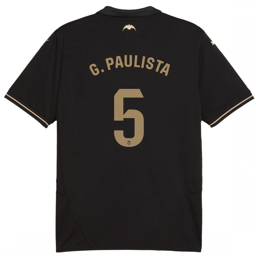 Danxen Dětské Gabriel Paulista #5 Černý Daleko Hráčské Dresy 2024/25 Dres