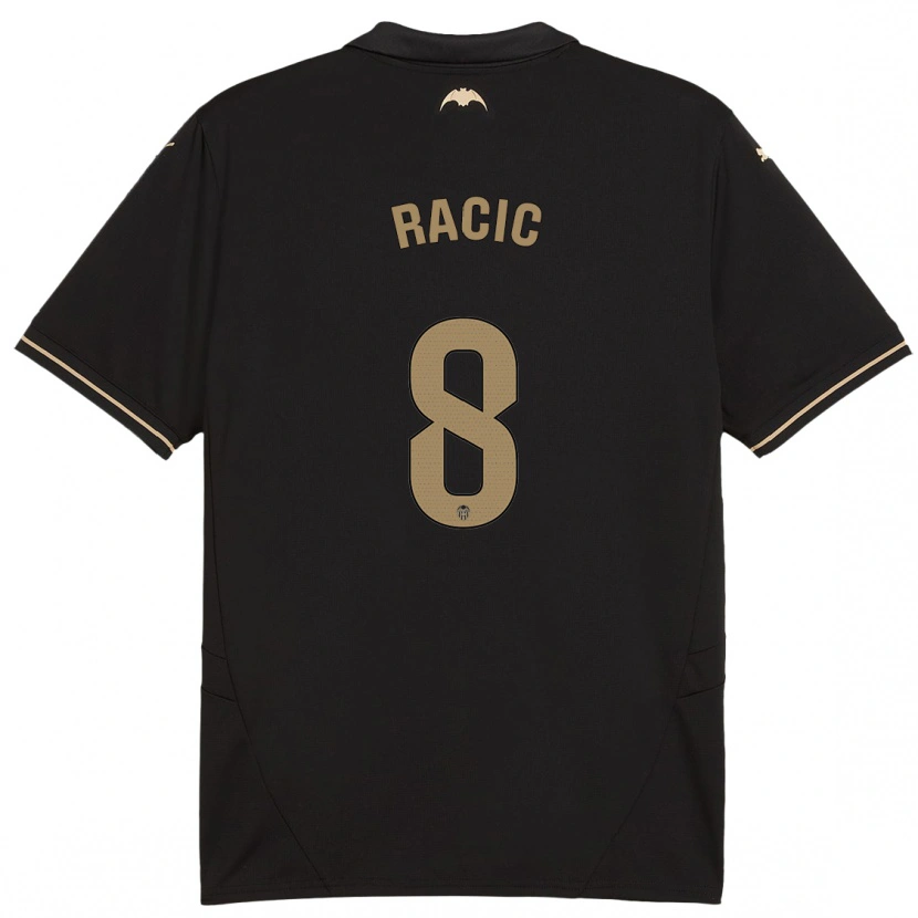 Danxen Dětské Uros Racic #8 Černý Daleko Hráčské Dresy 2024/25 Dres