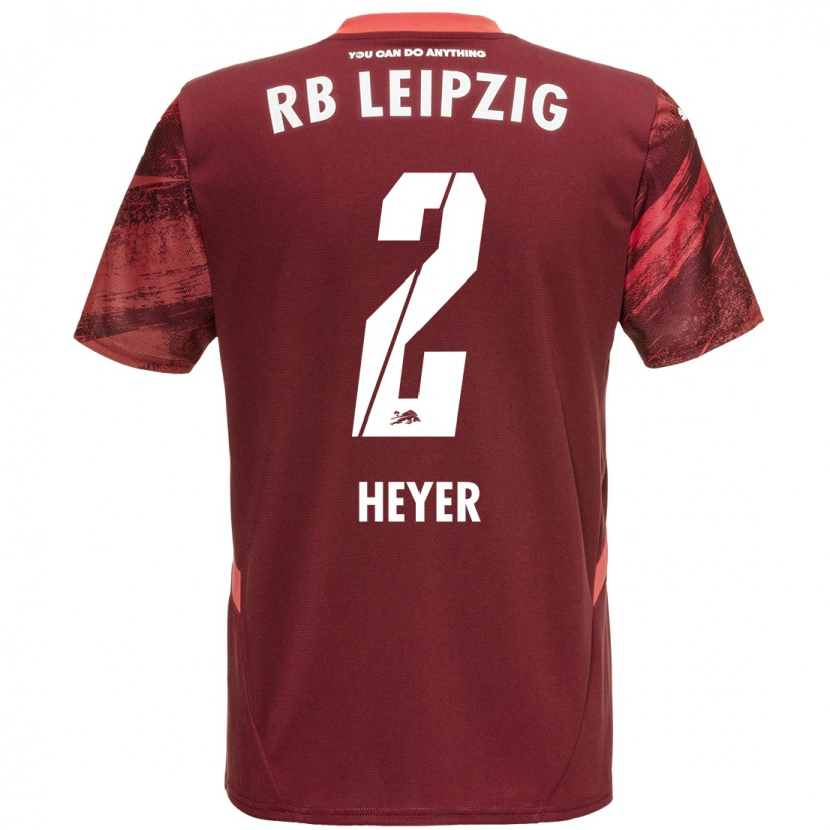 Danxen Dětské Friedrich Heyer #2 Burgundské Daleko Hráčské Dresy 2024/25 Dres