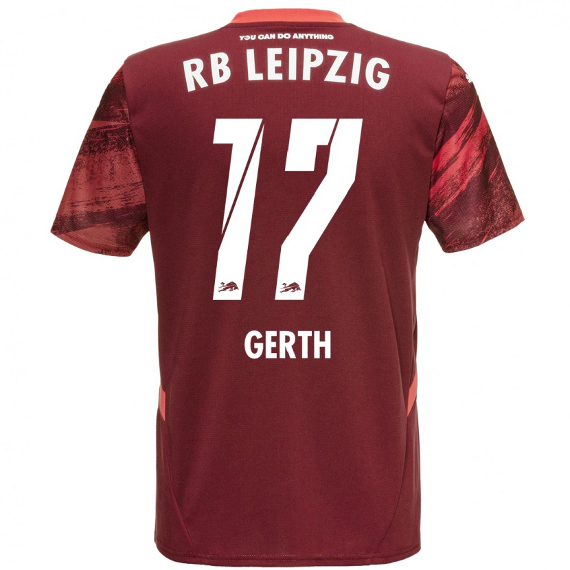 Danxen Dětské Amos Gerth #17 Burgundské Daleko Hráčské Dresy 2024/25 Dres