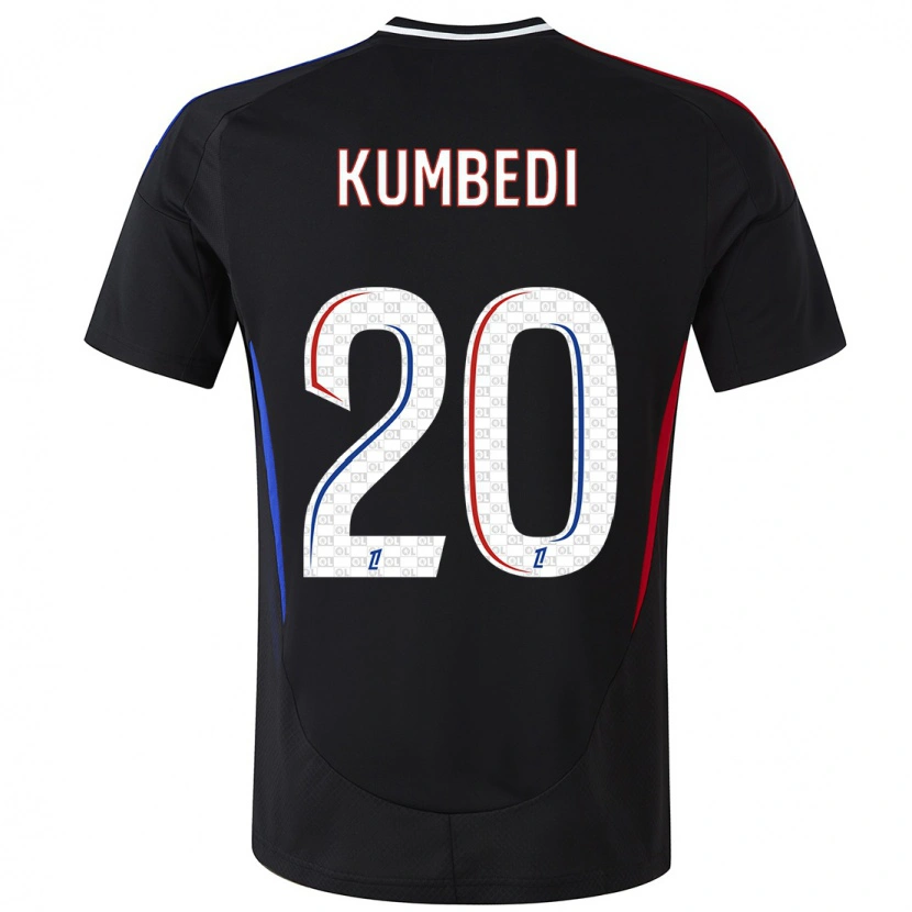 Danxen Dětské Saël Kumbedi #20 Černý Daleko Hráčské Dresy 2024/25 Dres