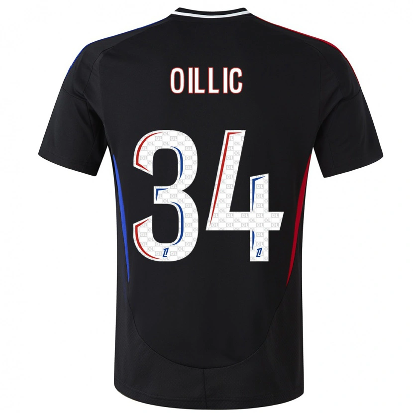 Danxen Dětské Laureen Oillic #34 Černý Daleko Hráčské Dresy 2024/25 Dres