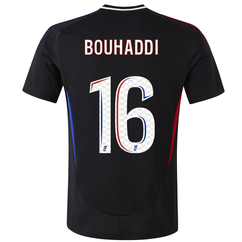 Danxen Dětské Sarah Bouhaddi #16 Černý Daleko Hráčské Dresy 2024/25 Dres