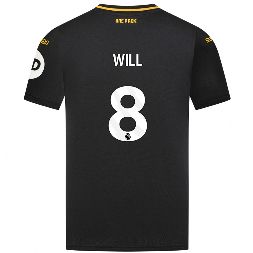 Danxen Dětské Merrick Will #8 Černý Daleko Hráčské Dresy 2024/25 Dres