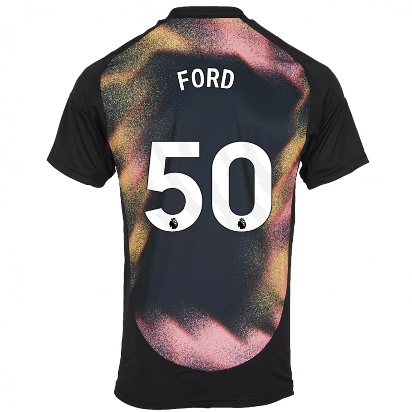 Danxen Dětské Harvey Godsmark-Ford #50 Černá Bílá Daleko Hráčské Dresy 2024/25 Dres