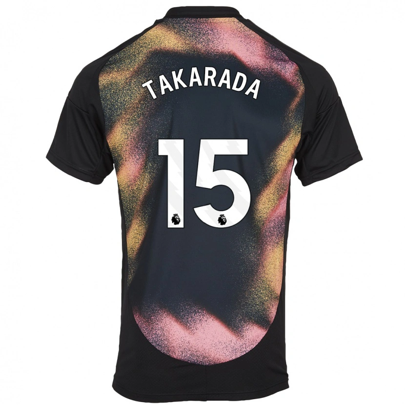 Danxen Dětské Saori Takarada #15 Černá Bílá Daleko Hráčské Dresy 2024/25 Dres