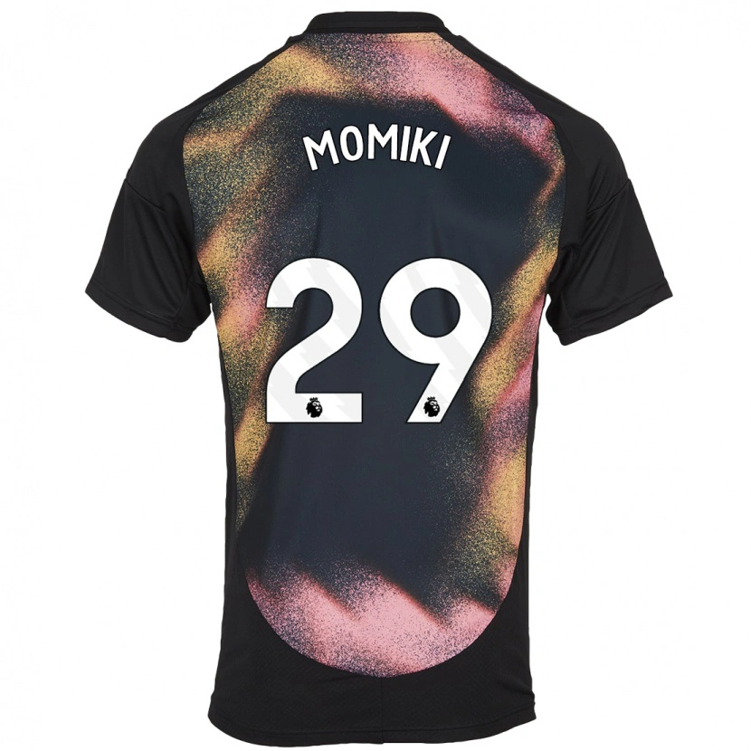 Danxen Dětské Yuka Momiki #29 Černá Bílá Daleko Hráčské Dresy 2024/25 Dres