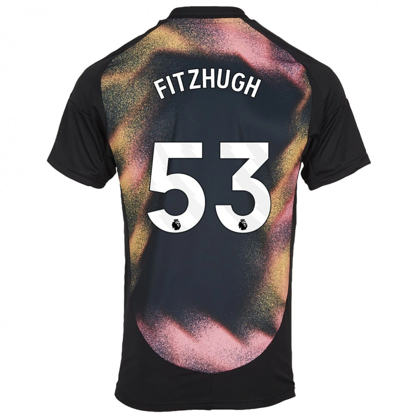 Danxen Dětské Ethan Fitzhugh #53 Černá Bílá Daleko Hráčské Dresy 2024/25 Dres