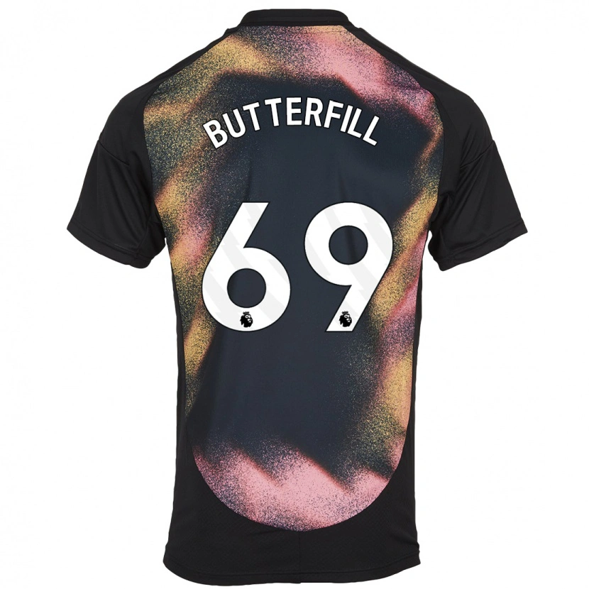 Danxen Dětské Jack Butterfill #69 Černá Bílá Daleko Hráčské Dresy 2024/25 Dres