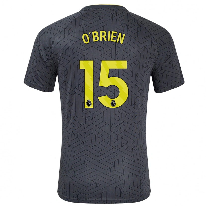 Danxen Dětské Jake O'brien #15 Černá Žlutá Daleko Hráčské Dresy 2024/25 Dres
