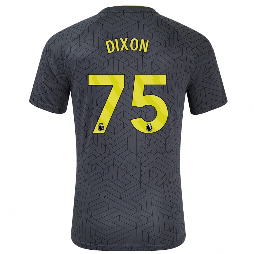 Danxen Dětské Roman Dixon #75 Černá Žlutá Daleko Hráčské Dresy 2024/25 Dres