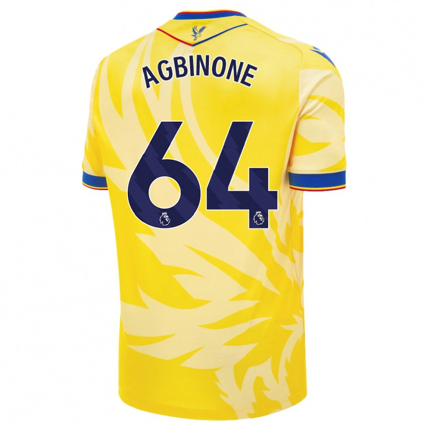 Danxen Dětské Asher Agbinone #64 Žluť Daleko Hráčské Dresy 2024/25 Dres