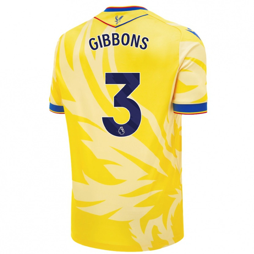 Danxen Dětské Felicity Gibbons #3 Žluť Daleko Hráčské Dresy 2024/25 Dres