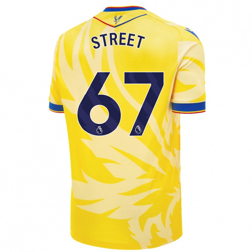 Danxen Dětské Rob Street #67 Žluť Daleko Hráčské Dresy 2024/25 Dres
