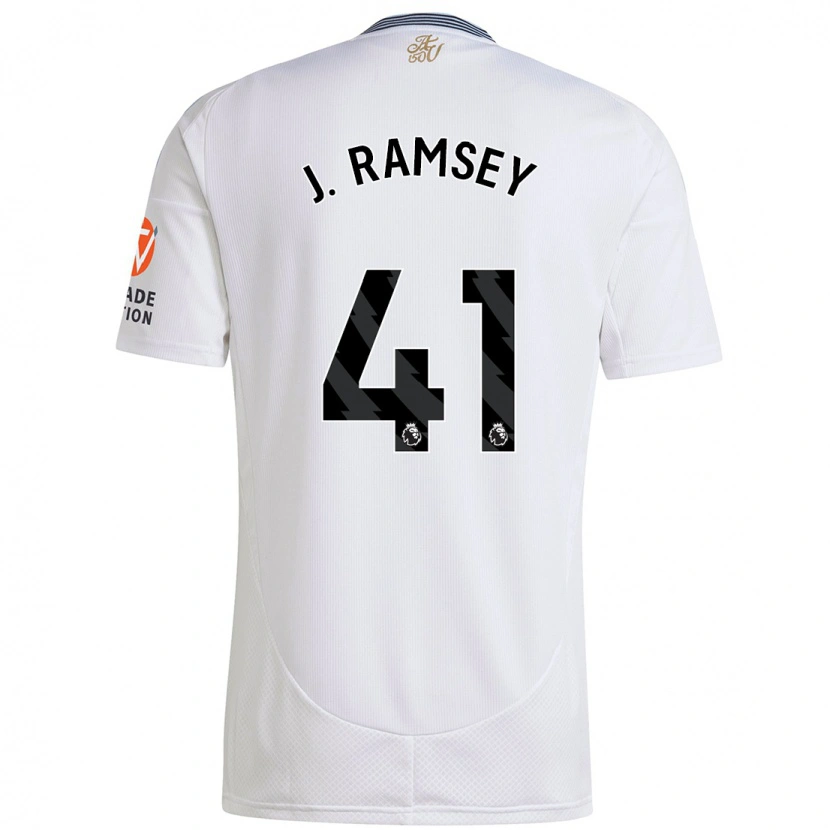 Danxen Dětské Jacob Ramsey #41 Bílý Daleko Hráčské Dresy 2024/25 Dres