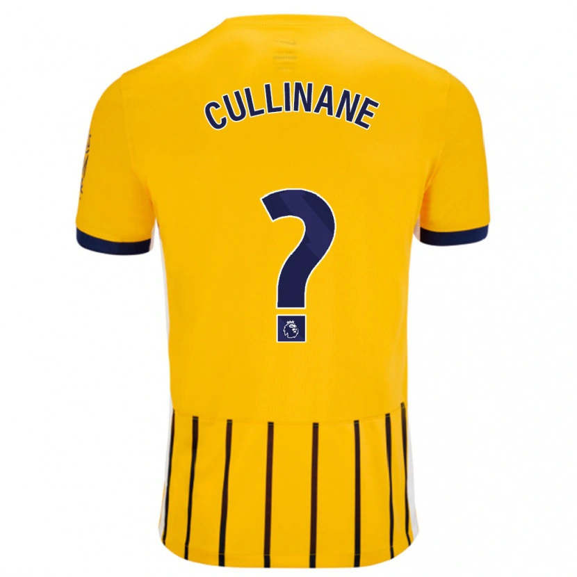 Danxen Dětské Billy-Ray Cullinane #0 Zlaté Modré Proužky Daleko Hráčské Dresy 2024/25 Dres