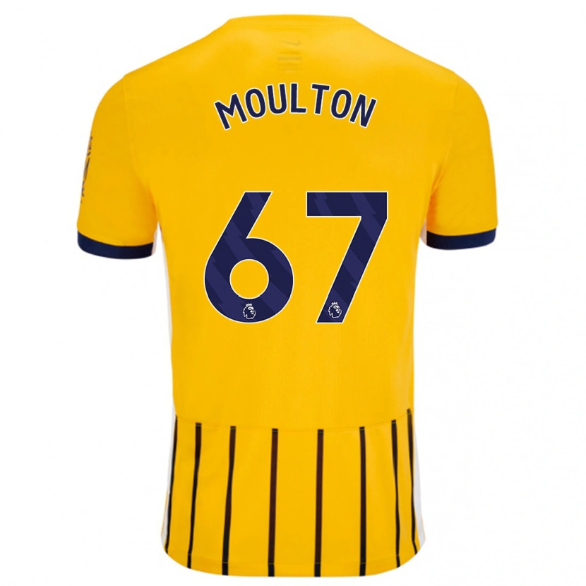 Danxen Dětské Remiero Moulton #67 Zlaté Modré Proužky Daleko Hráčské Dresy 2024/25 Dres