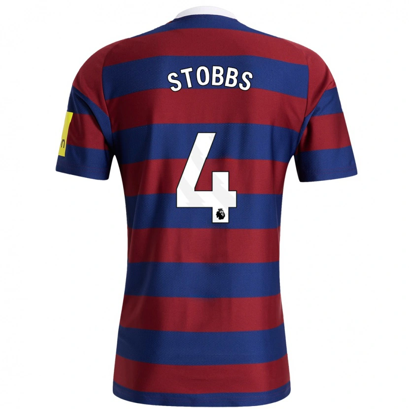 Danxen Dětské Amber-Keegan Stobbs #4 Vínová Tmavě Modrá Daleko Hráčské Dresy 2024/25 Dres