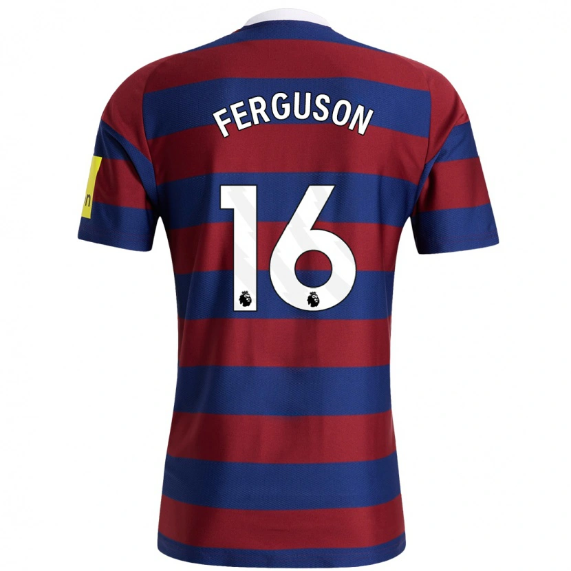 Danxen Dětské Becky Ferguson #16 Vínová Tmavě Modrá Daleko Hráčské Dresy 2024/25 Dres