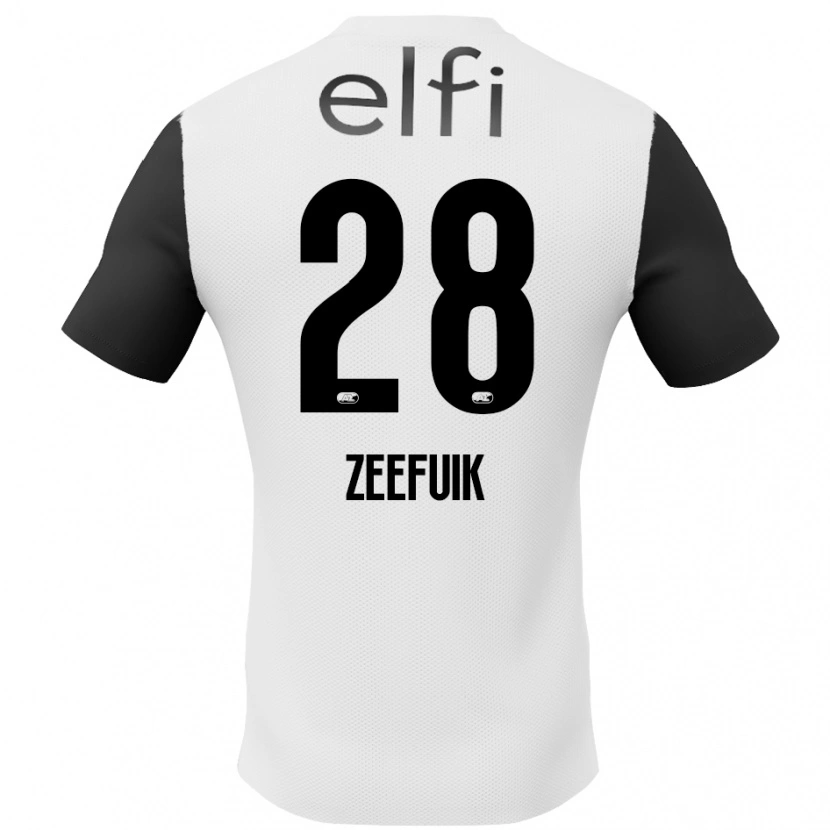 Danxen Dětské Lequincio Zeefuik #28 Bílá Černá Daleko Hráčské Dresy 2024/25 Dres